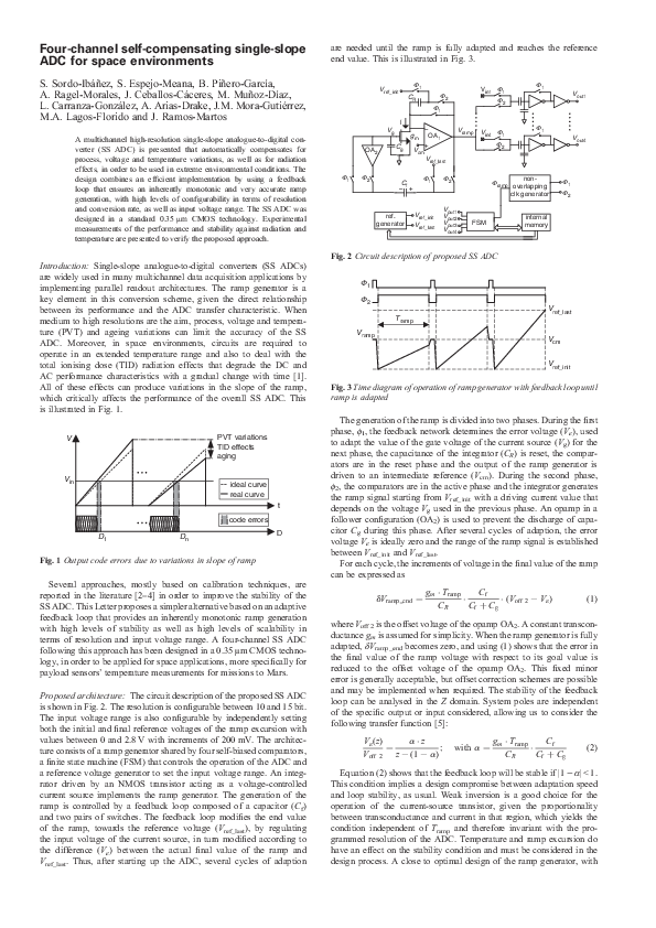 (PDF) Four-channel self-compensating single-slope ADC for space ...
