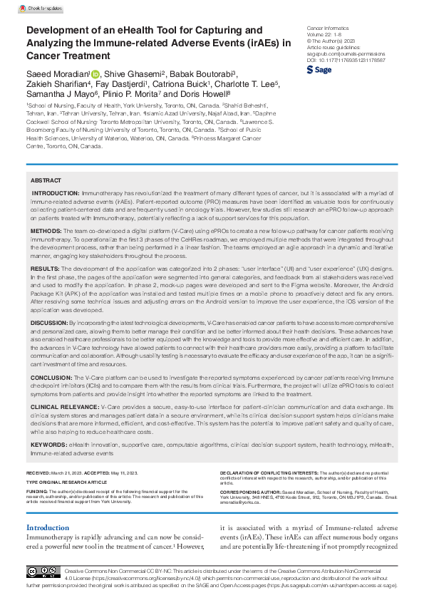 (PDF) Development of an eHealth Tool for Capturing and Analyzing the ...