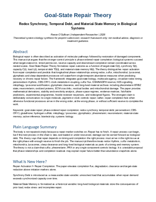 (PDF) Goal-State Repair Theory Redox Synchrony, Temporal Debt, and ...