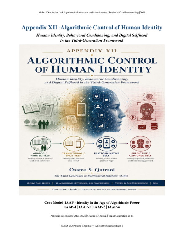 (PDF) Appendix XII: Algorithmic Control of Human Identity: Human ...