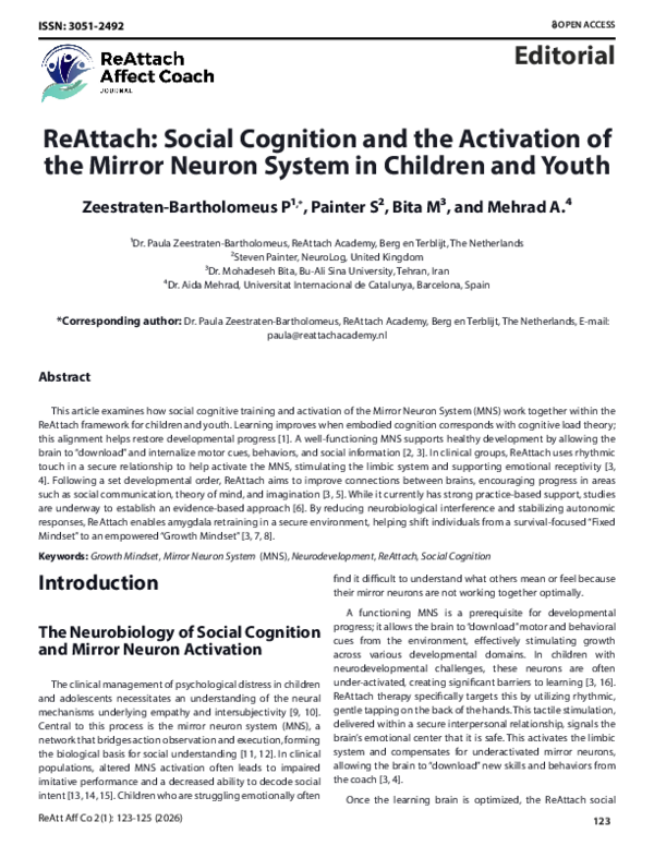 (PDF) ReAttach: Social Cognition and the Activation of the Mirror ...