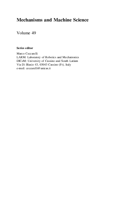 (PDF) Advances in Service and Industrial Robotics