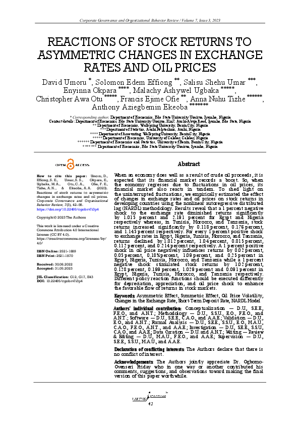 (PDF) Reactions of stock returns to asymmetric changes in exchange ...