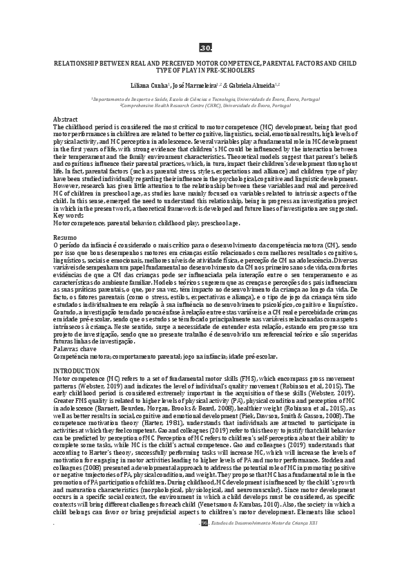 (PDF) Relationship Between Real and Perceived Motor Competence ...