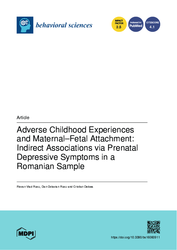 (PDF) Adverse Childhood Experiences and Maternal–Fetal Attachment ...