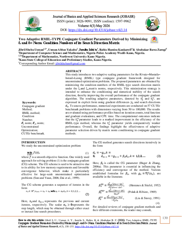(PDF) Two Adaptive RMIL-TYPE Conjugate Gradient Parameters Derived by ...