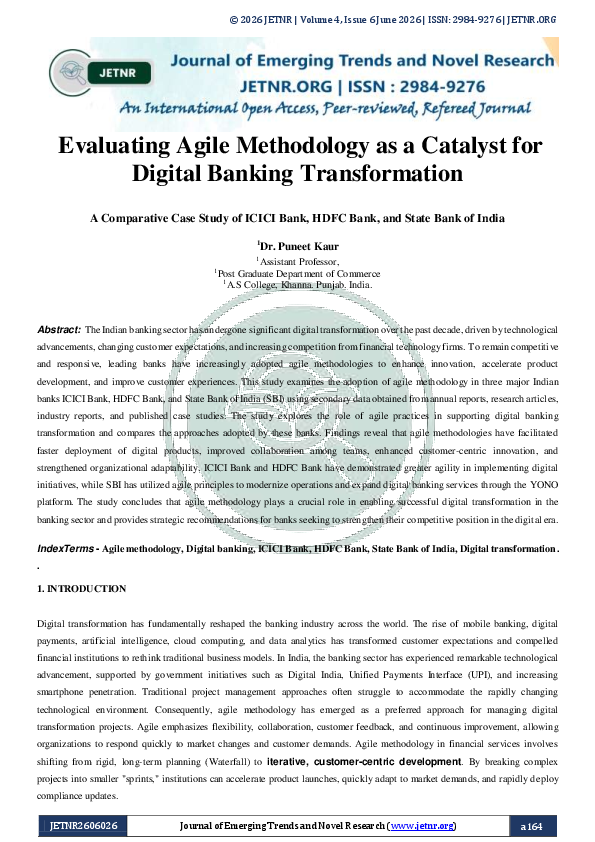 (PDF) Evaluating Agile Methodology as a Catalyst for Digital Banking ...