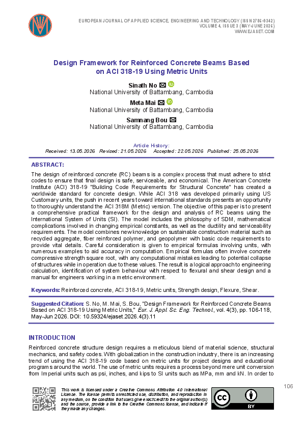 (PDF) Design Framework for Reinforced Concrete Beams Based on ACI 318 ...
