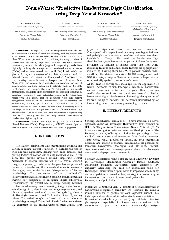 (PDF) NeuroWrite: Predictive Handwritten Digit Classification using ...
