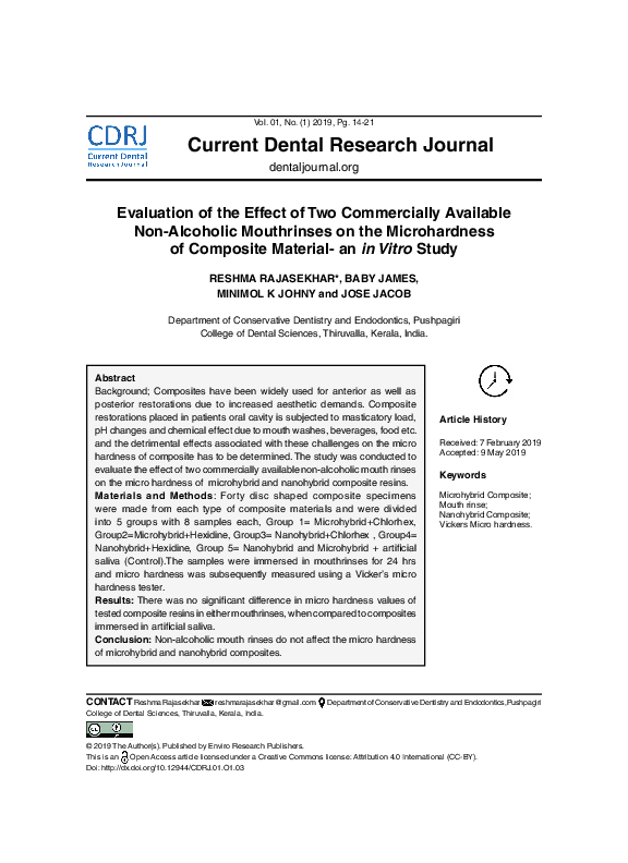 (PDF) Evaluation of the effect of two commercially available non ...