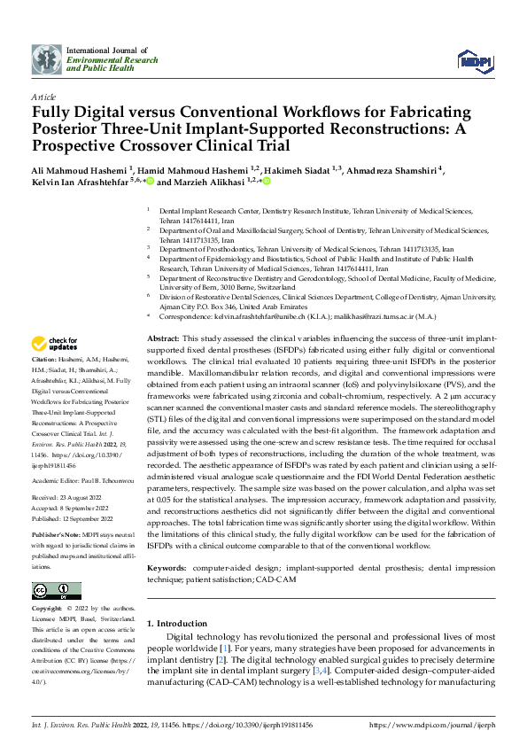 (PDF) Fully Digital versus Conventional Workflows for Fabricating ...