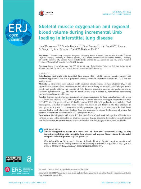 (PDF) Skeletal muscle oxygenation and regional blood volume during ...