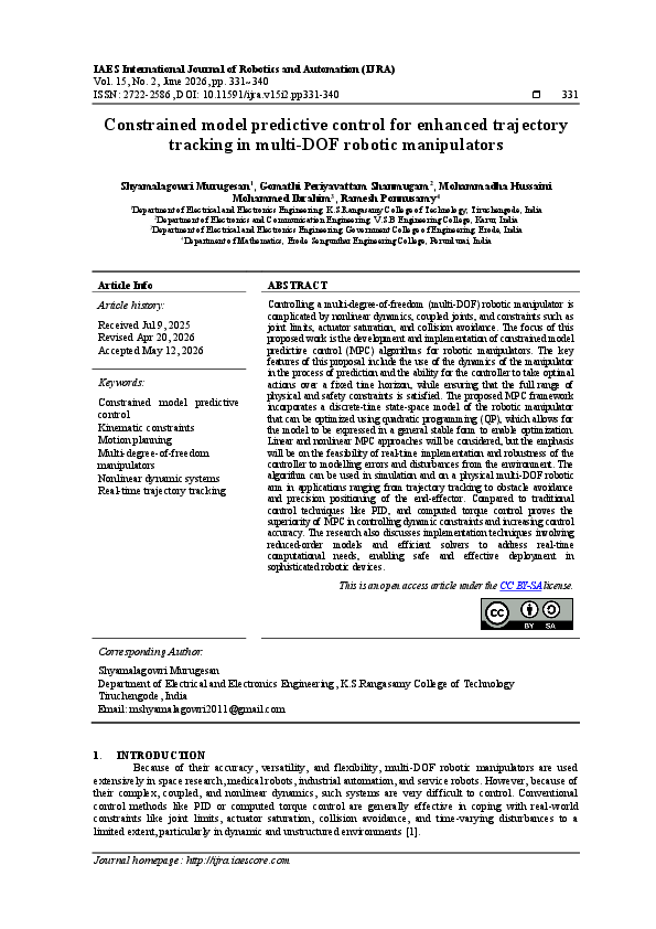 (PDF) Constrained model predictive control for enhanced trajectory ...