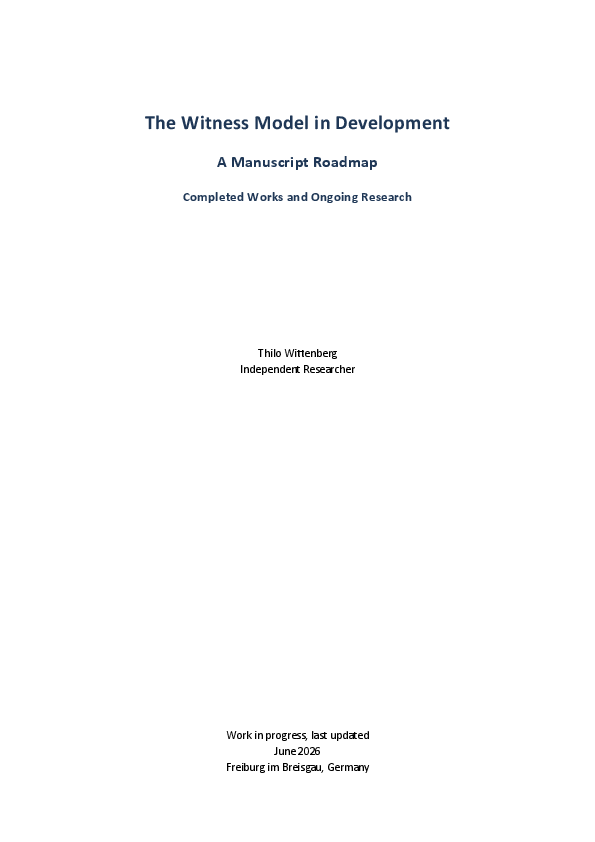 (PDF) The Witness Model in Development: A Manuscript Roadmap ...