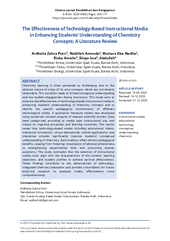 (PDF) The Effectiveness of Technology-Based Instructional Media in ...