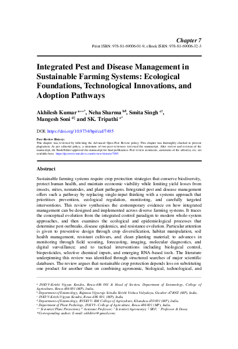 (PDF) Integrated Pest and Disease Management in Sustainable Farming ...