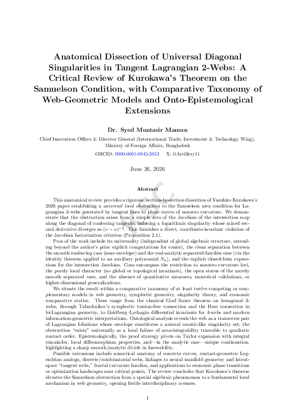 (PDF) Anatomical Dissection of Universal Diagonal Singularities in ...