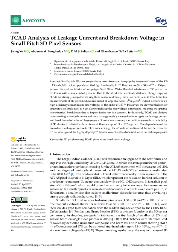 (PDF) TCAD Analysis of Leakage Current and Breakdown Voltage in Small ...