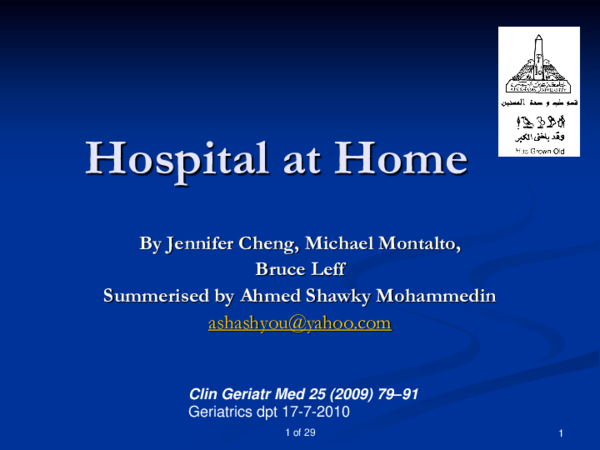 (PPT) Hospital at Home