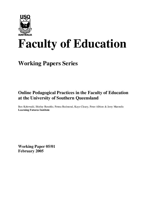(PDF) Online Pedagogical Practices In the Faculty of Education at the ...