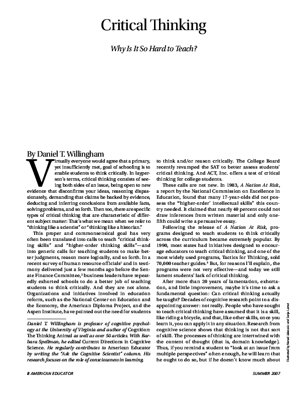 Critical thinking for students image