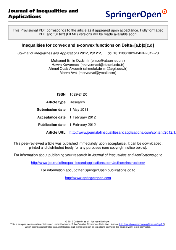 (PDF) Journal of Inequalities and Applications