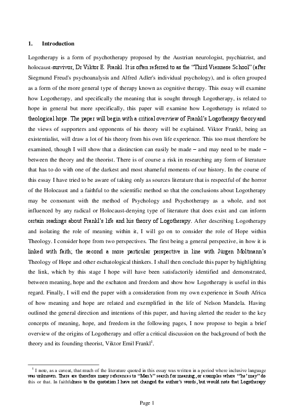 Logotherapy workbook picture