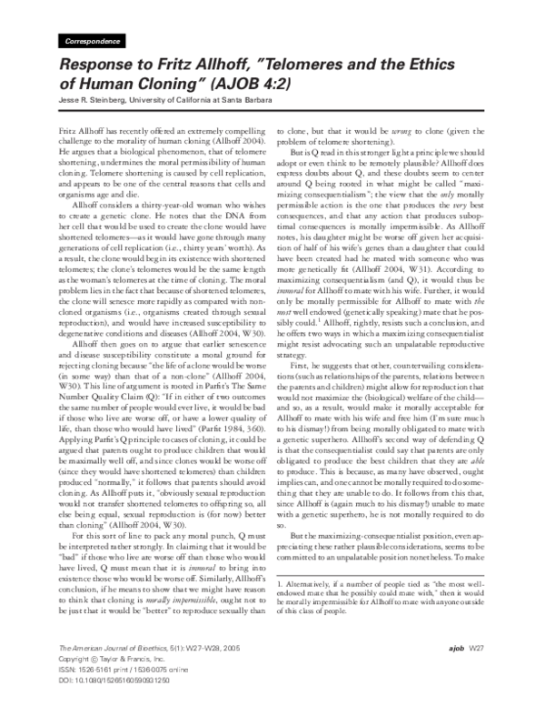 Why is human cloning wrong picture