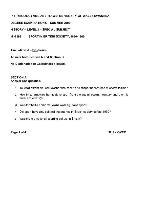 Doc Sports History Module Martin Johnes Academiaedu - 