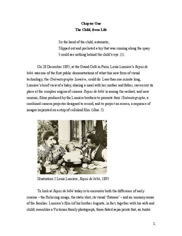 Doc Childhood And Cinema Vicky Lebeau Academia Edu