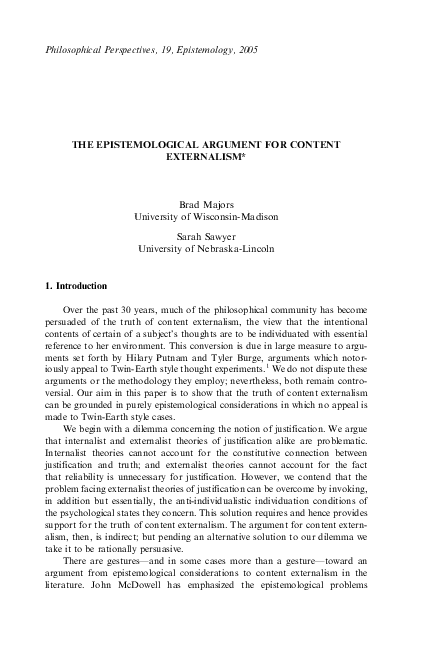 Epistemology thesis examples picture