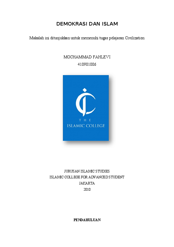 Islam dan Demokrasi