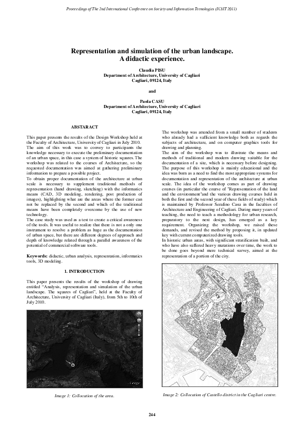 (PDF) Representation and simulation of the urban landscape. A didactic ...