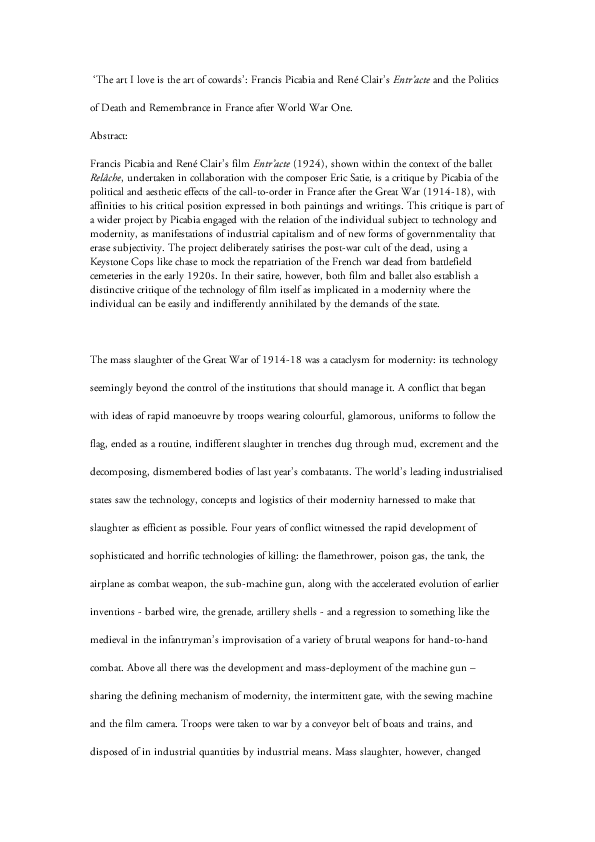 Rene clair francis birrell essay 04 image