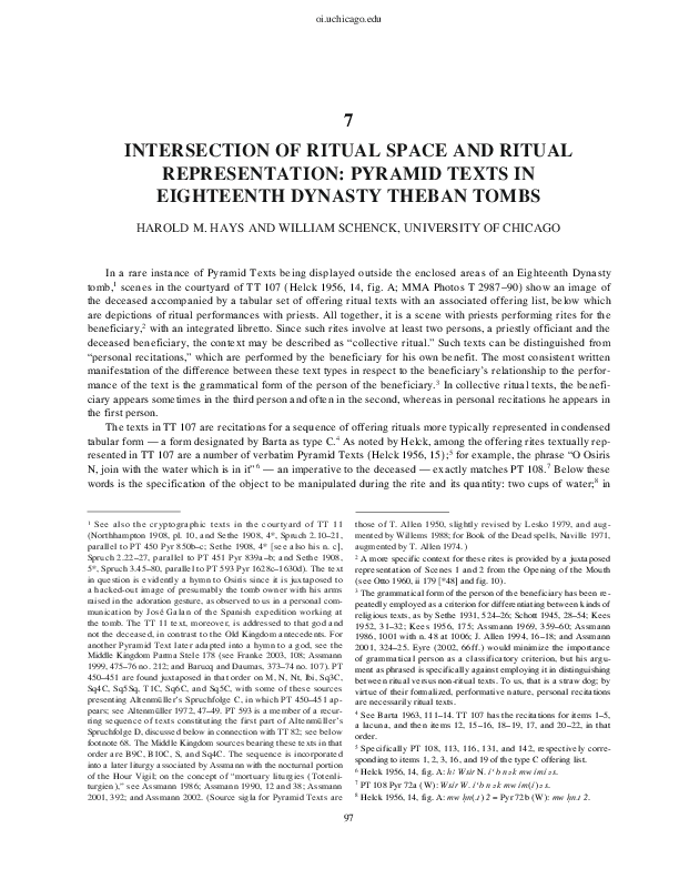 PDF) Intersection of Ritual Space and Ritual Representation