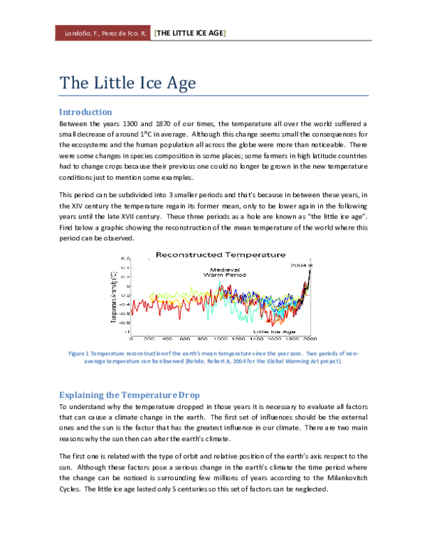 (PDF) The Little Ice Age Ruy Perez de Francisco Academia.edu