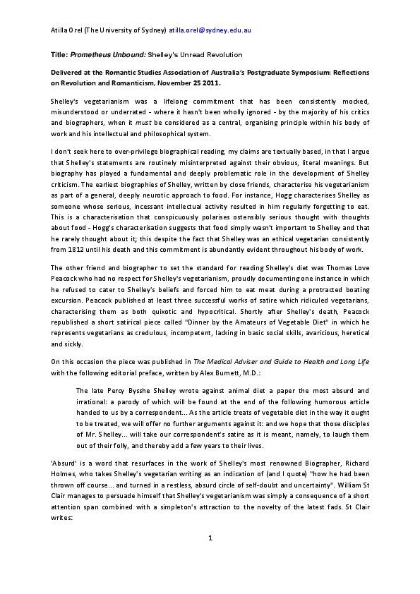 Prometheus unbound essay image