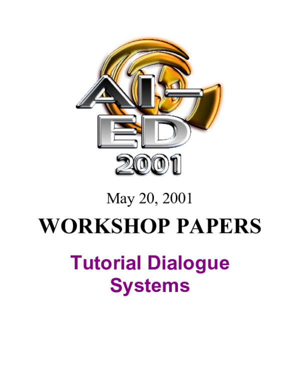 (PDF) AutoTutor: An intelligent tutor and conversational tutoring scaffold