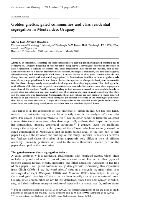 Gated communities picture