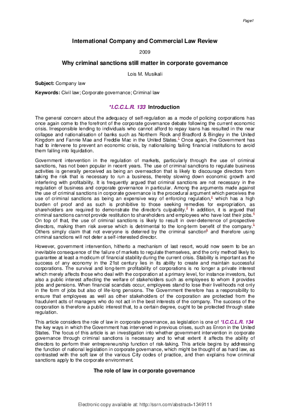 Criminal sanctions definition picture