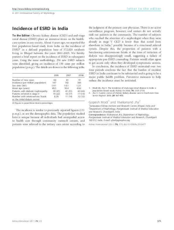 pdf-incidence-of-esrd-in-india