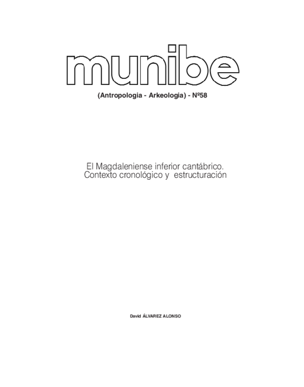 El Magdaleniense inferior cantábrico.
