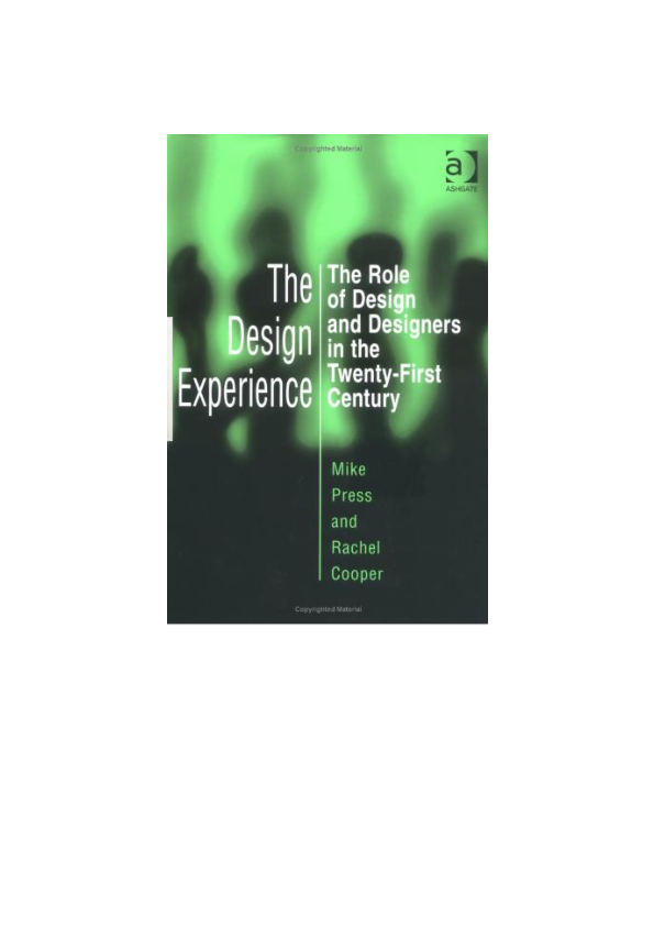 (PDF) The Design Experience