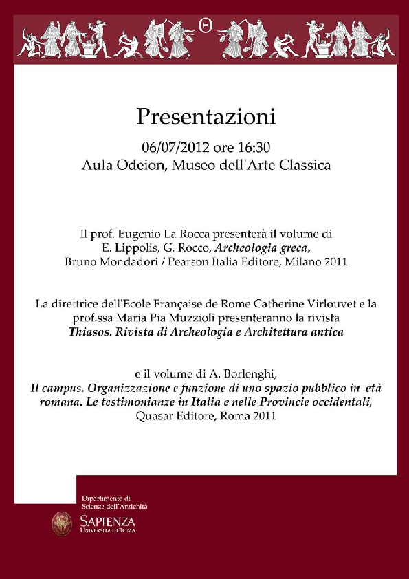 (PDF) Eugenio La Rocca: presentazione del volume E.Lippolis, G. Rocco ...
