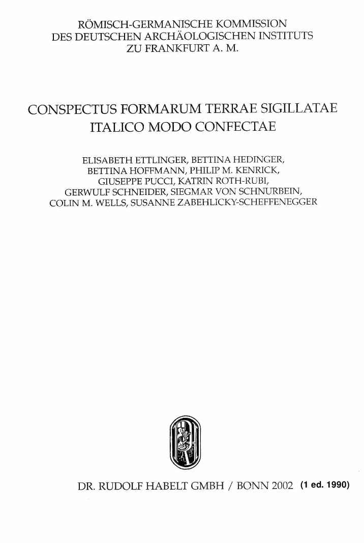 (PDF) La terra sigillata tardo-italica (1990)