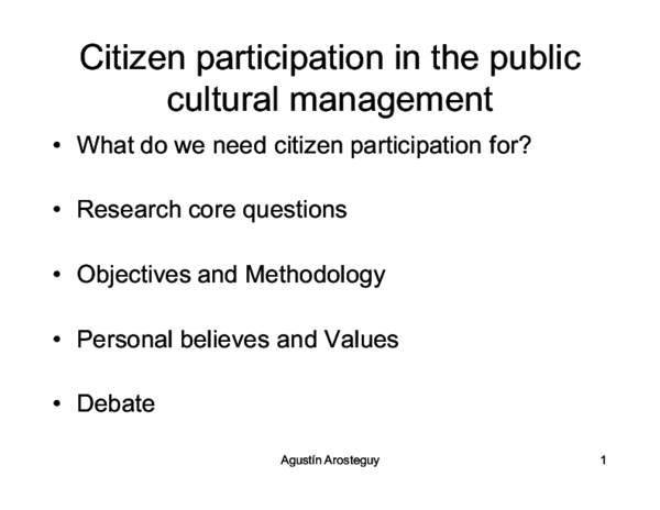 Public participation research proposal picture
