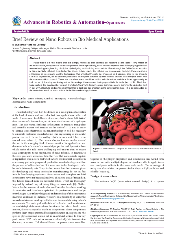 Nano robots essay 04 picture