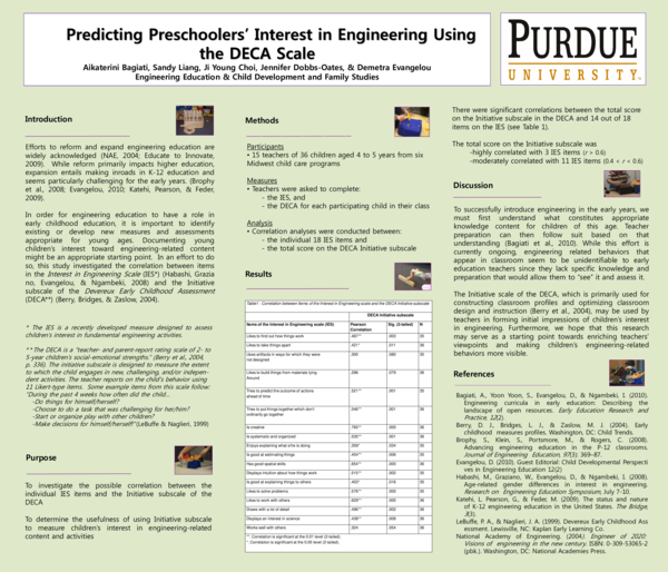 (PDF) (Poster) Predicting Preschoolers’ Interest in Engineering Using ...