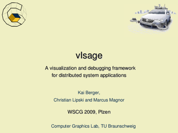 (PDF) viSage- A visualization and debugging framework for distributed ...