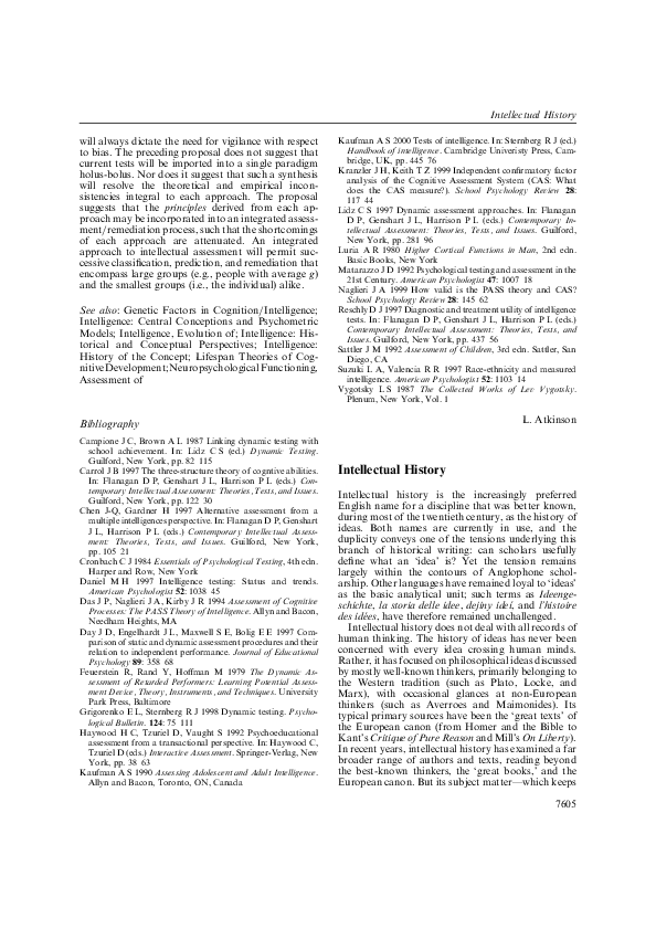 (PDF) “Intellectual History” / International Encyclopedia of the Social ...
